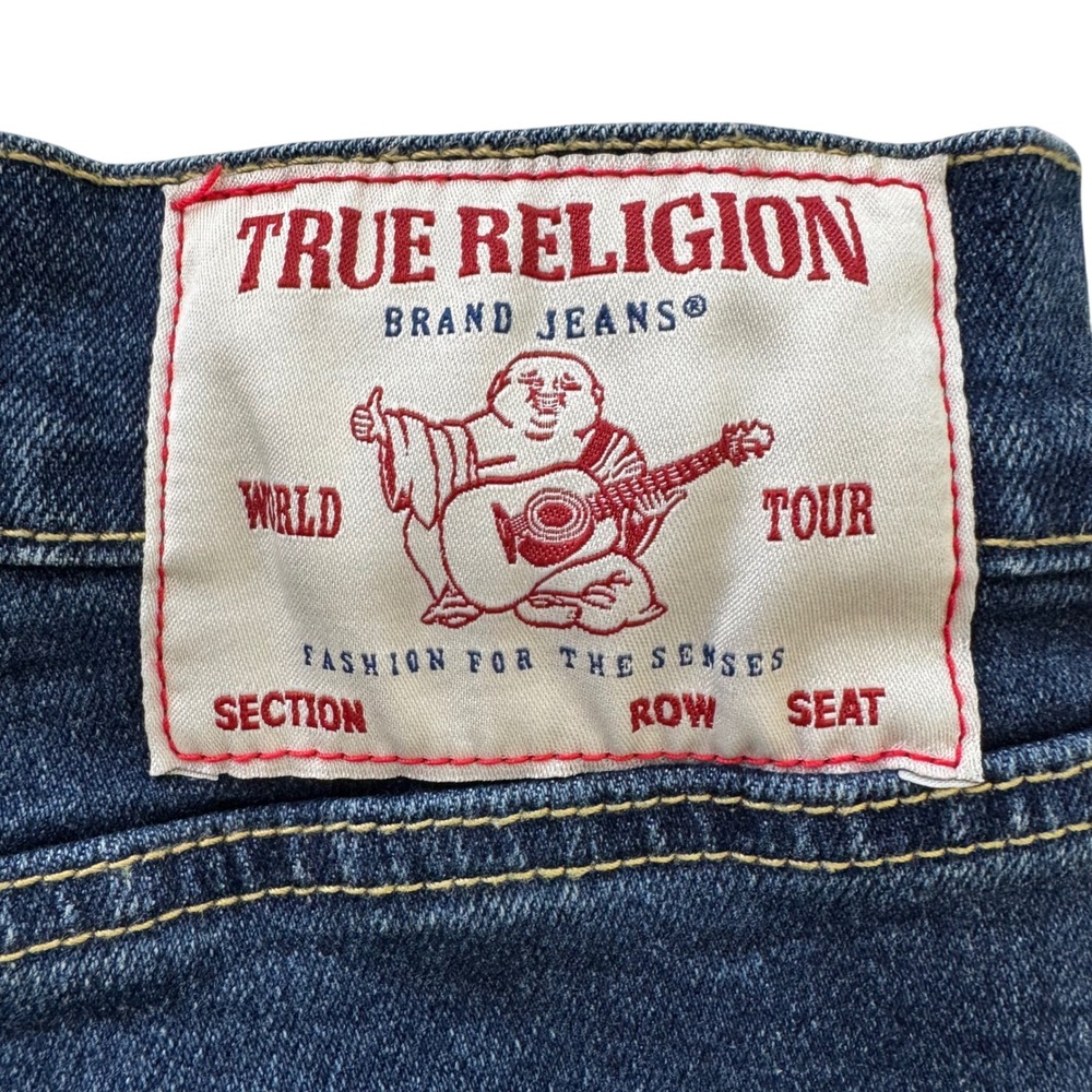 True‎ Religion Ricky Relaxed Straight Denim Shorts Mens Size 36x11 - Picture 4 of 11